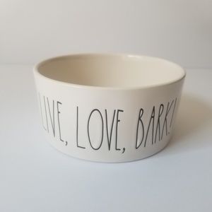 Rae Dunn Live Love Bark Dog Cat Bowl